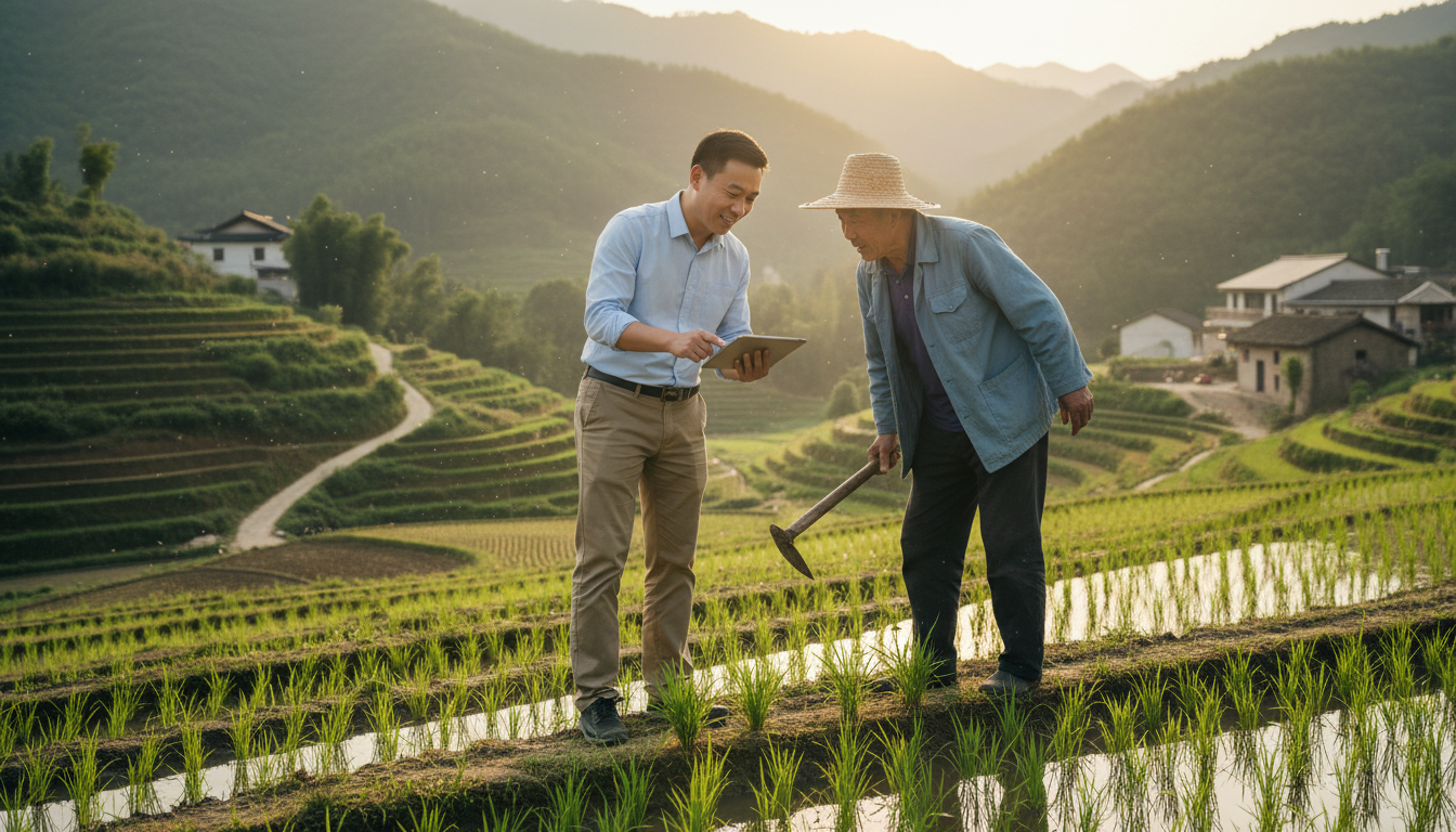 农技顾问为客户服务