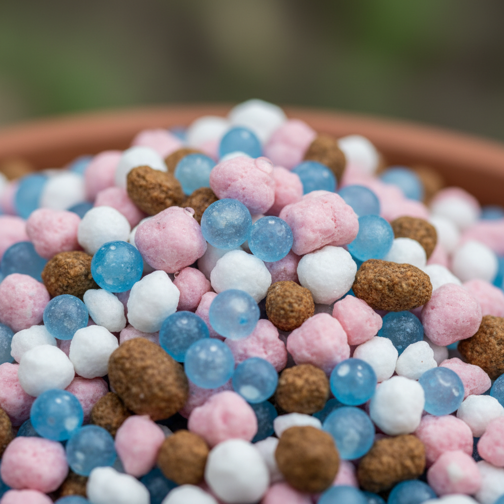 功能肥颗粒特写